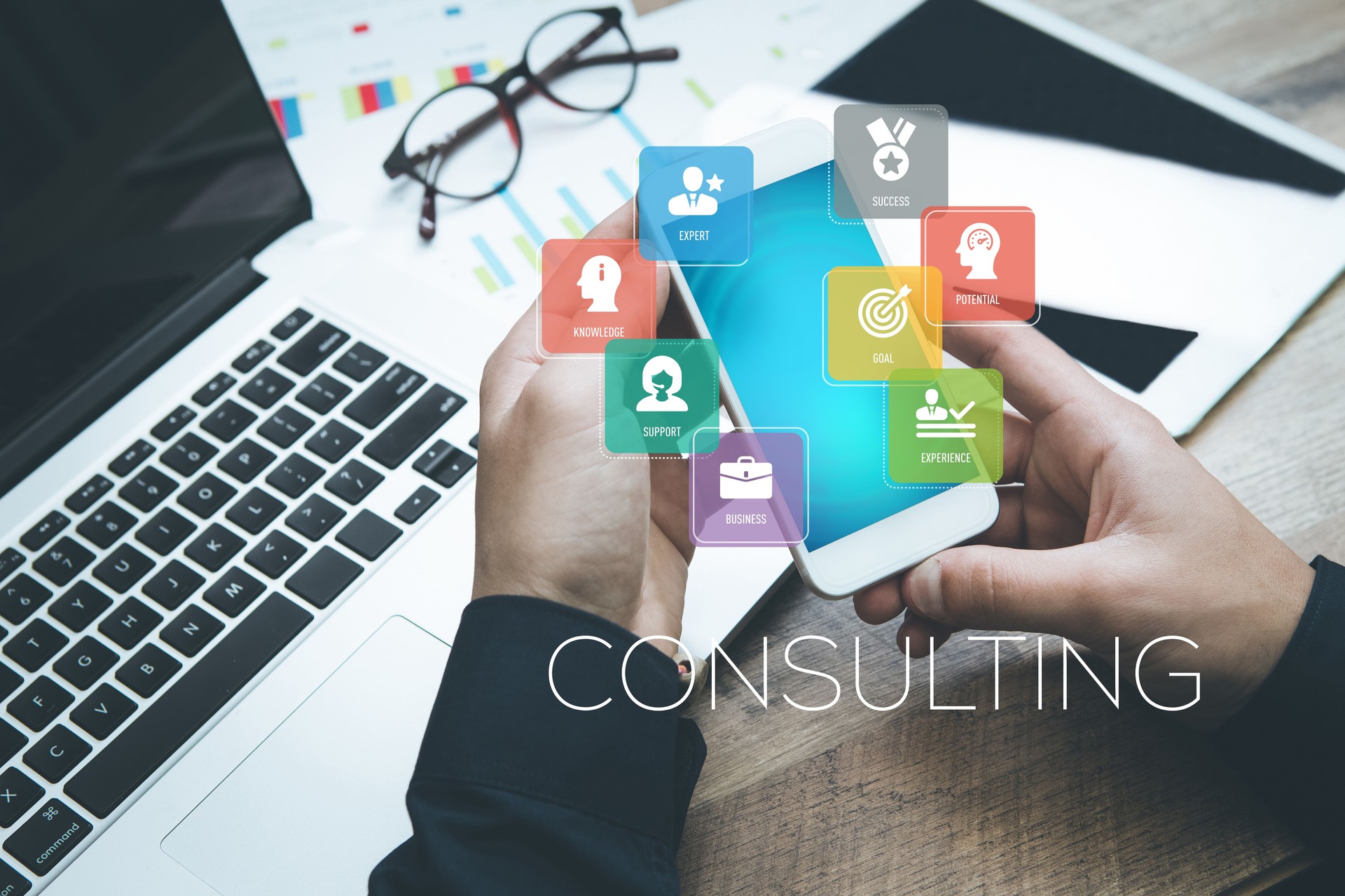 Consulting Concept with Icons